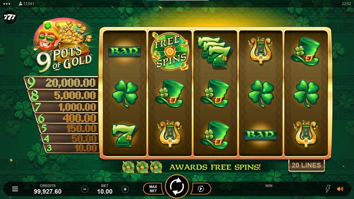 9 Pots of Gold slot machine game